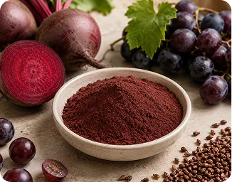 Beet root and grape seed